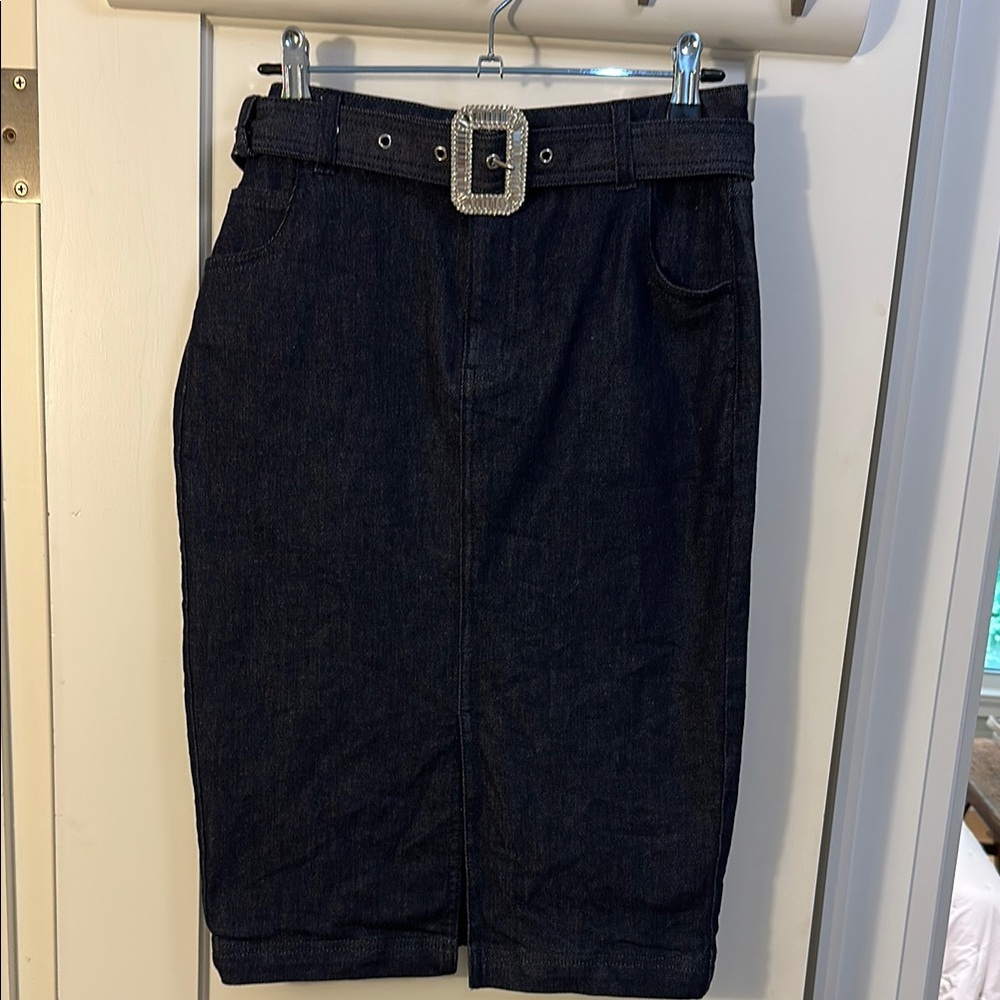 Generation Love Dark Blue Jean Shorts with Belt